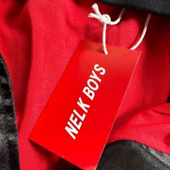 NWT FULL SEND Unisex Black Satin Jack Full Snap Embroidered Logo Jacket - Large - Picture 5 of 7